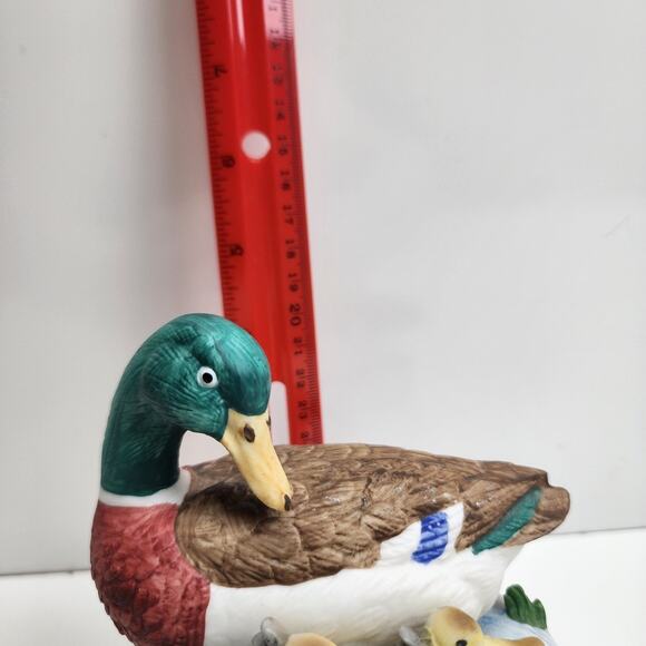 VTG Mallard Duck w/ Babies Music Box 70's Gift World of Gorham Ceramic Decor - Picture 8 of 8
